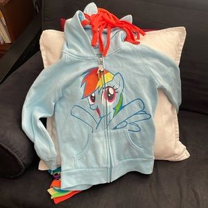 Rainbow dash hoodie sz 5/6